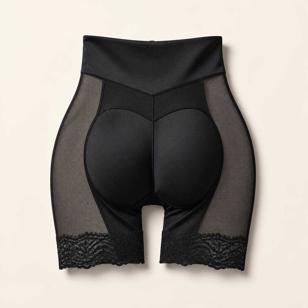 Cuties Shapewear padded shaping shorts in Midnight Black